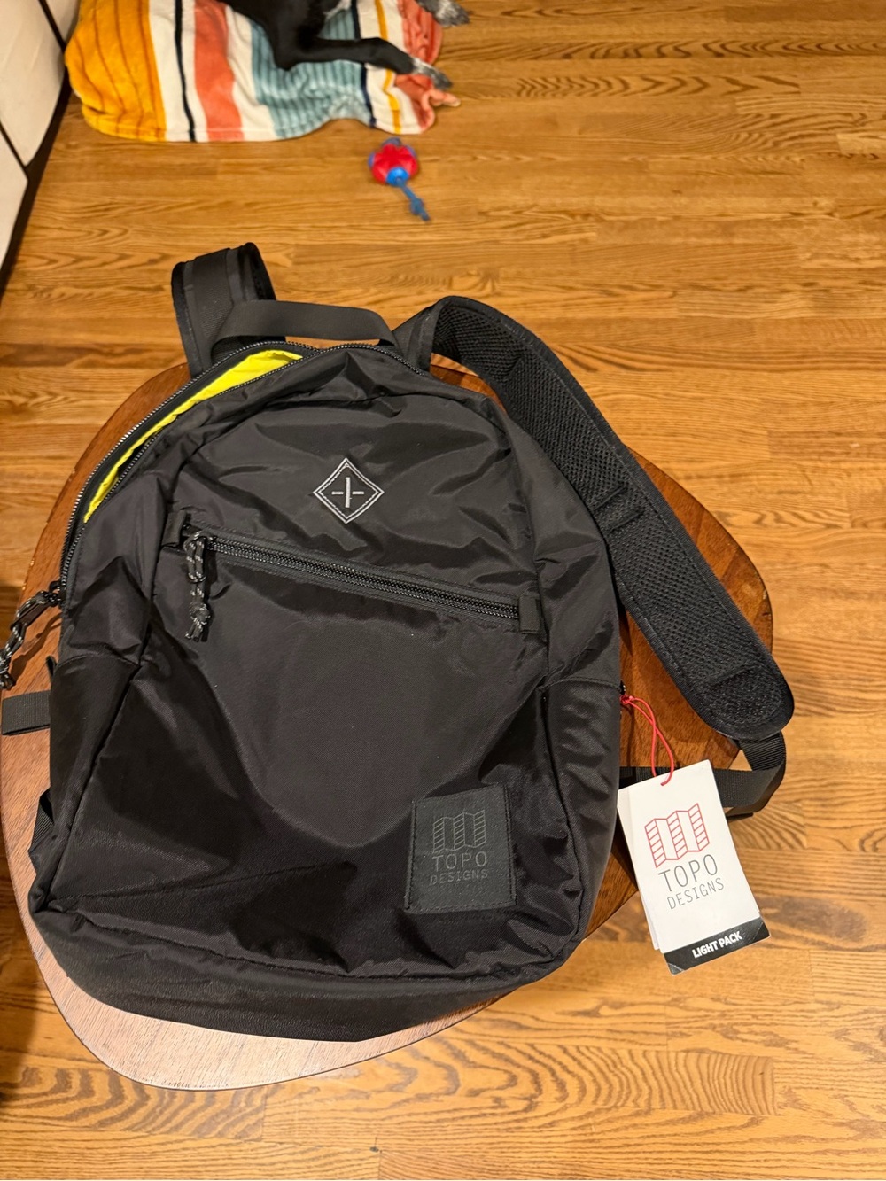 NWT Topo Designs Black Light Pack Backpack Bag